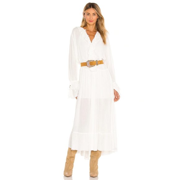 Free People Sweet Darlin Maxi Dress in Ivory - Picture 1 of 4